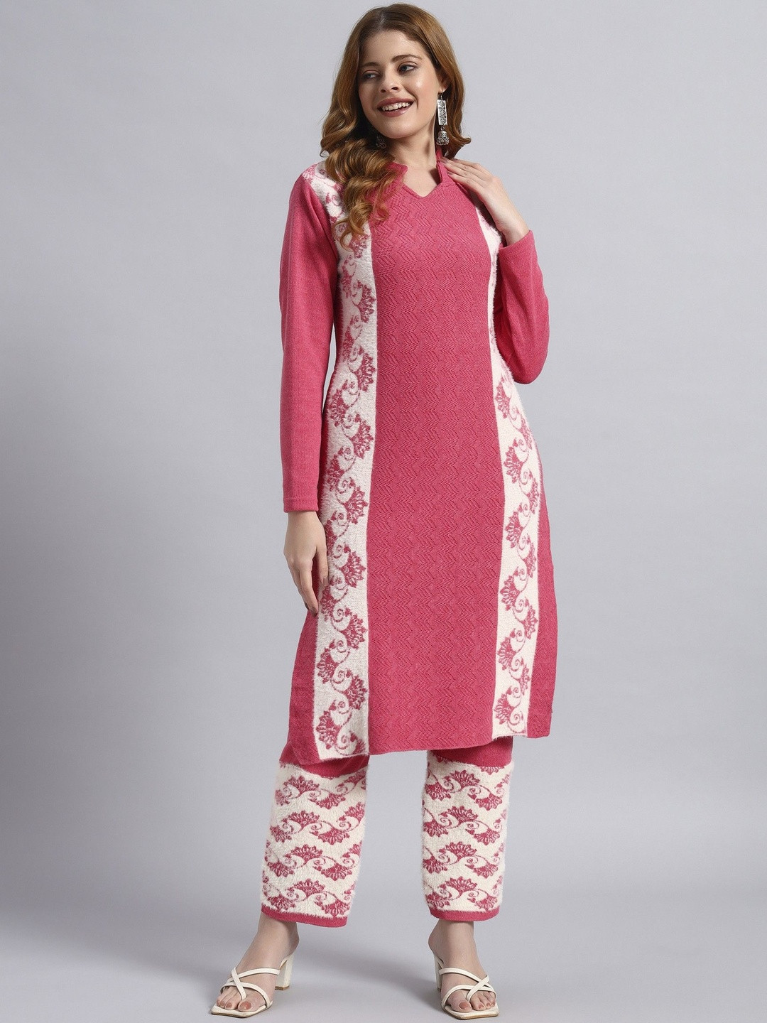 ZEPPI Women Long Sleeves Kurta and Palazzos