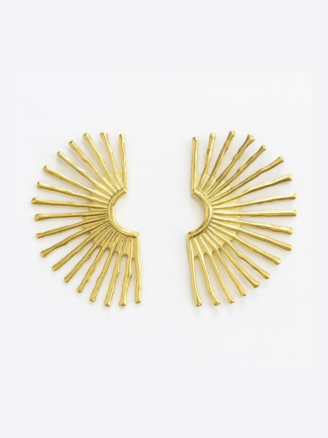 Nui Gold-Plated Korean Contemporary Shaped Studs