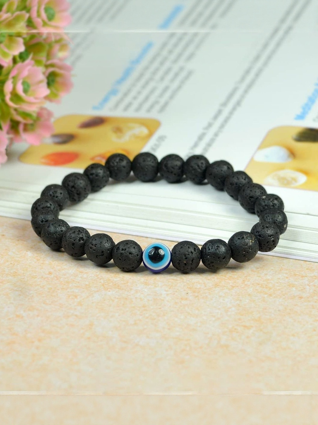 SENROAR Unisex Lava Evil Eye Charm Bracelet