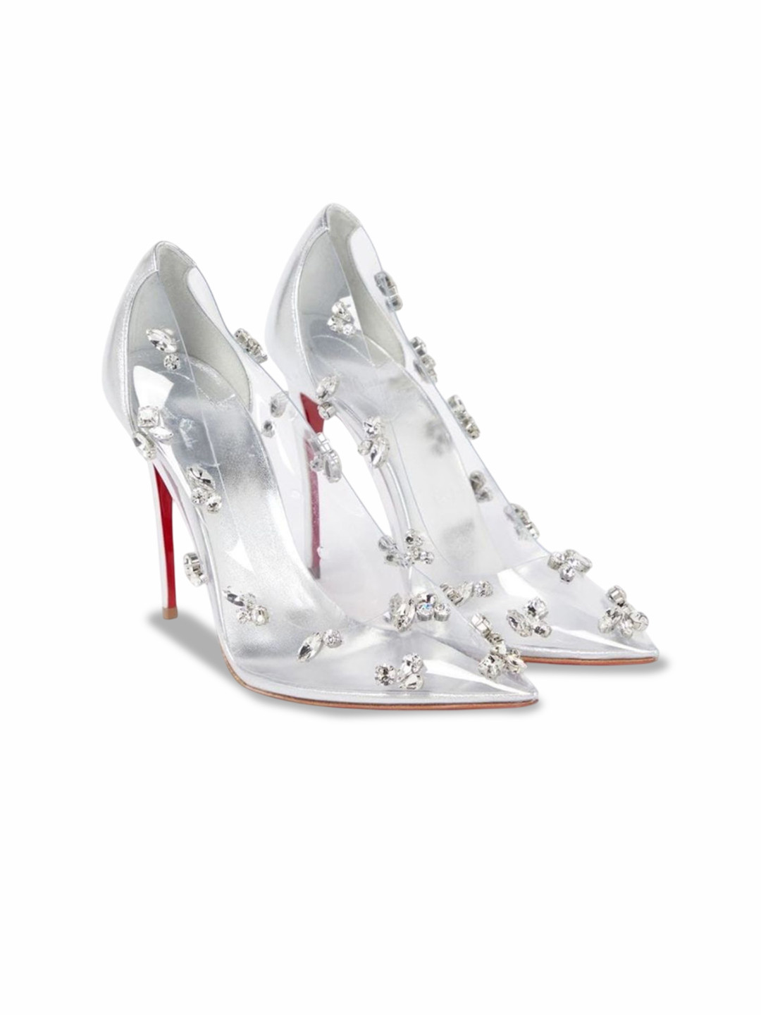 Ozzaro Women mbellished Pointed Toe Stiletto Heel Sandals