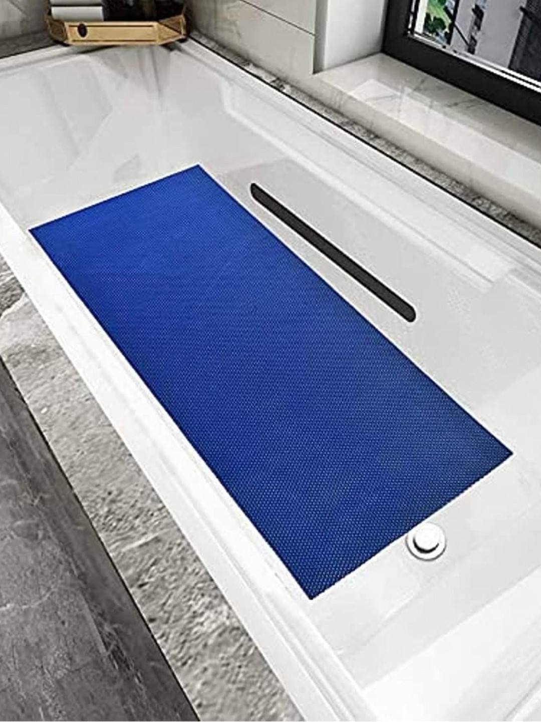 Mopak Decor Blue Self-Designed Anti-Skid & Waterproof Doormat