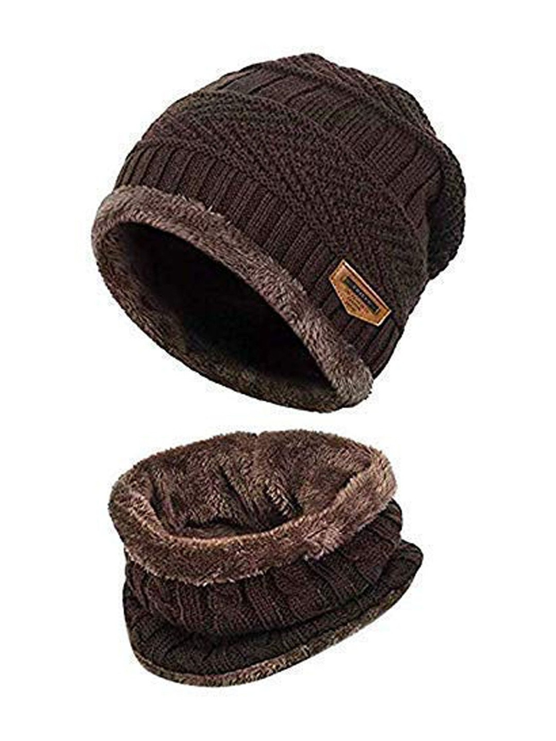 Navkar Crafts Unisex Woollen Hat Scarf Set