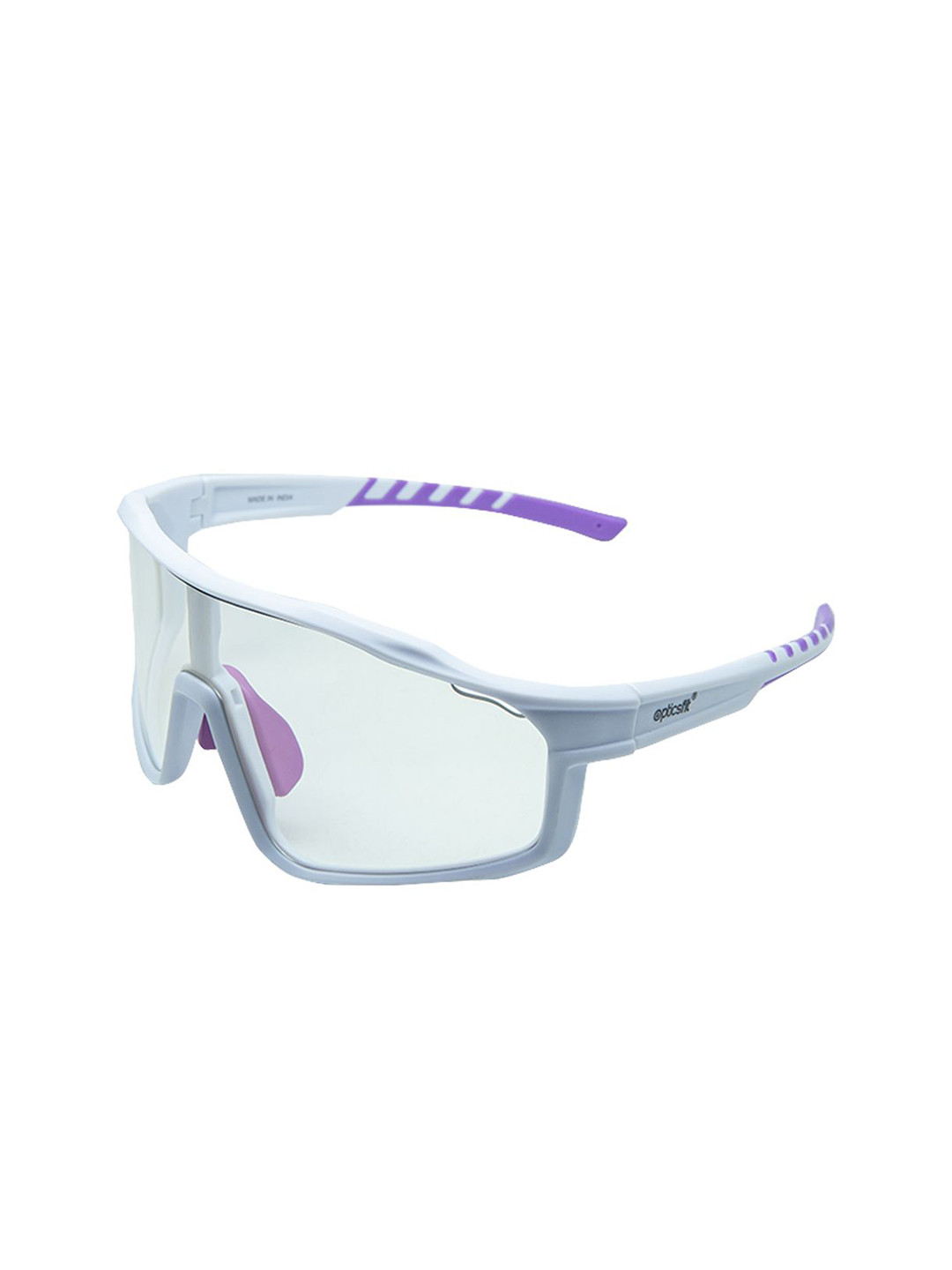 Opticsfit Unisex Oversized UV Protected Lens Sunglasses 3092-Whitepurple