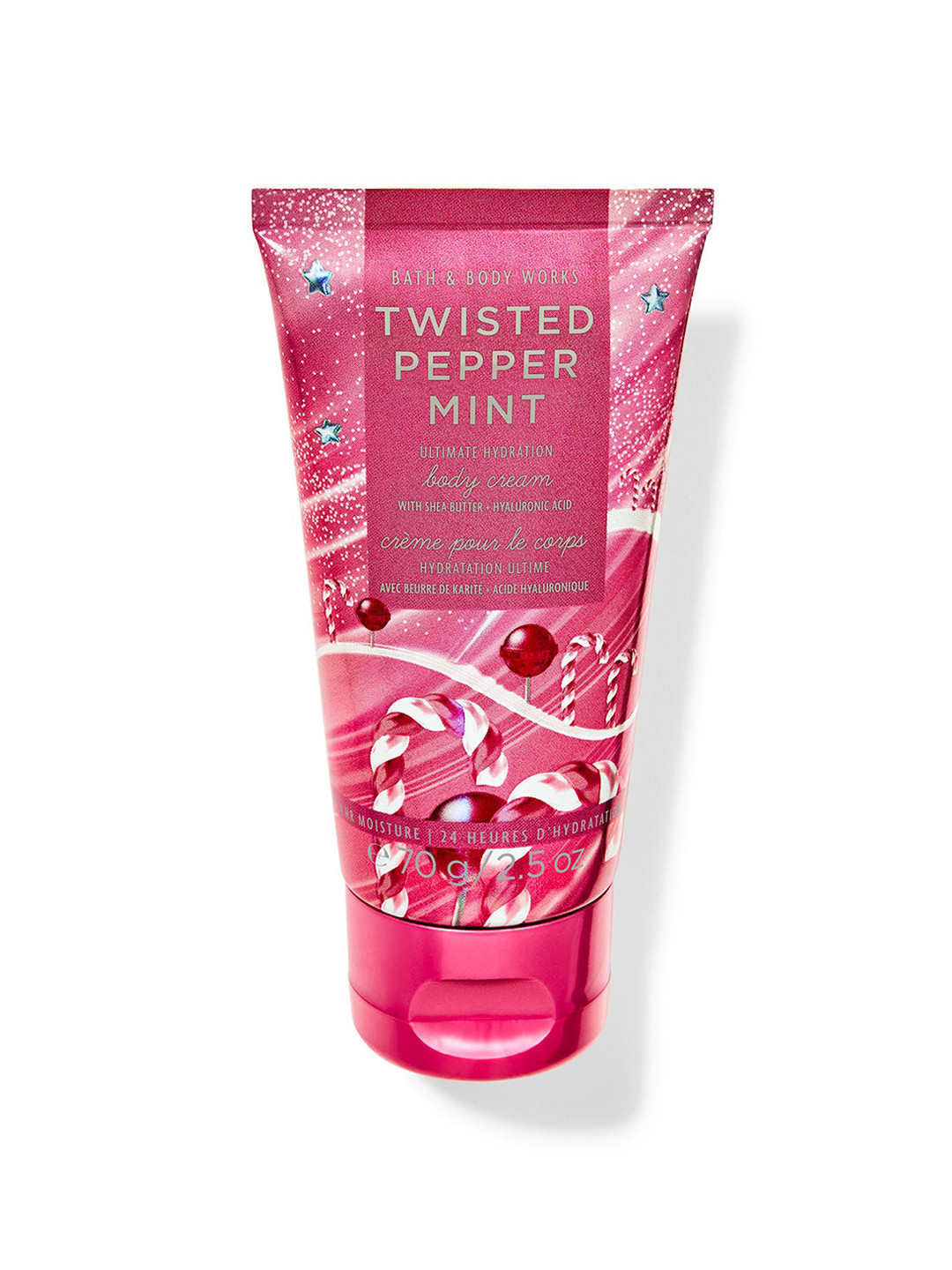 Bath & Body Works Twisted Peppermint Travel Size Ultimate Hydration Body Cream - 70 g