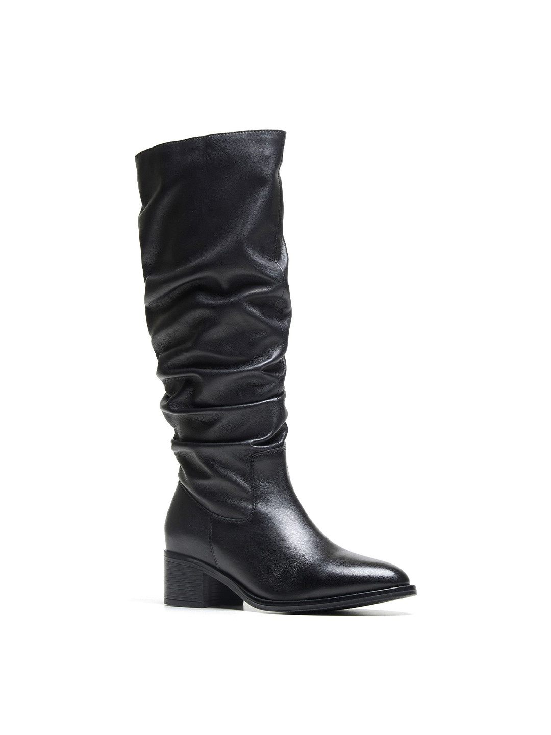 Peach Flores Women Textured Solomun Leather High-Top Boots