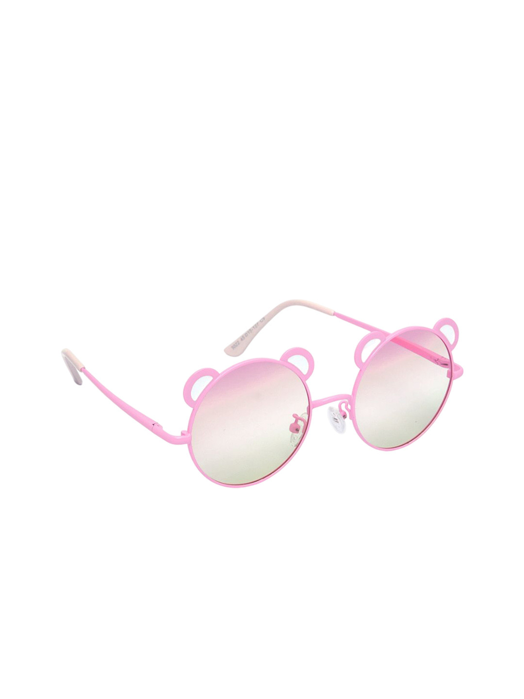 KIDSUN Girls Pink Lens & Pink Aviator Sunglasses with UV Protection