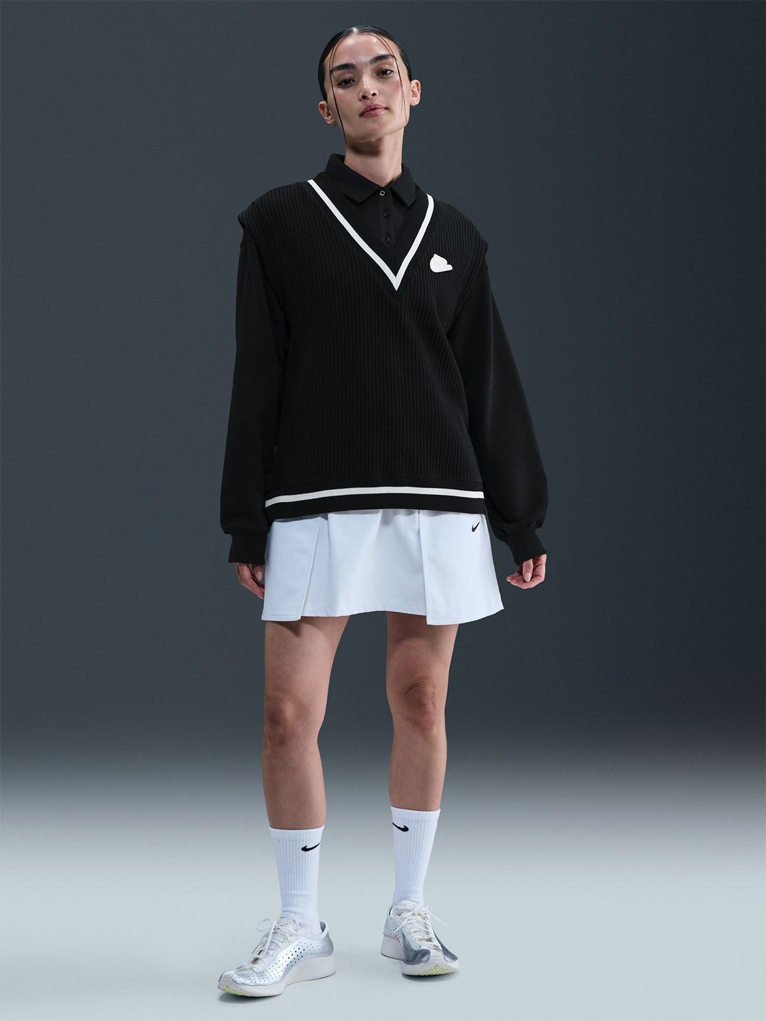 Nike Sportswear Women's Waffle-Knit Vest Sweatshirt