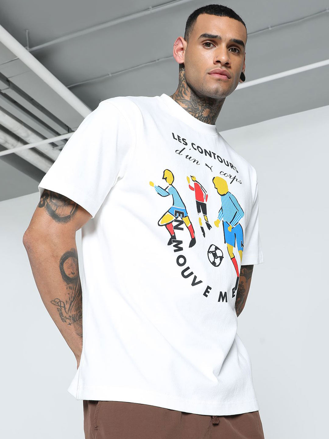 Puma Players Lane Men's Relaxed Fit Graphic Cotton Tee