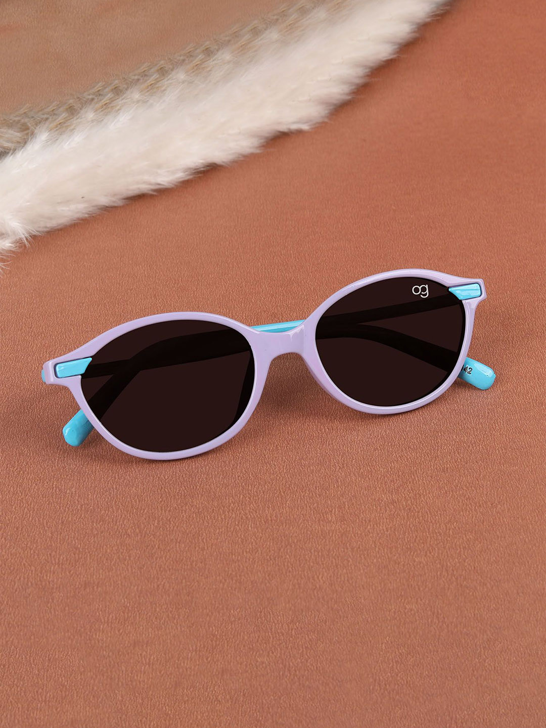 Woggles Kids Full Rim Oval Sunglasses With UV Protected Lens WOKD-POV-701C1