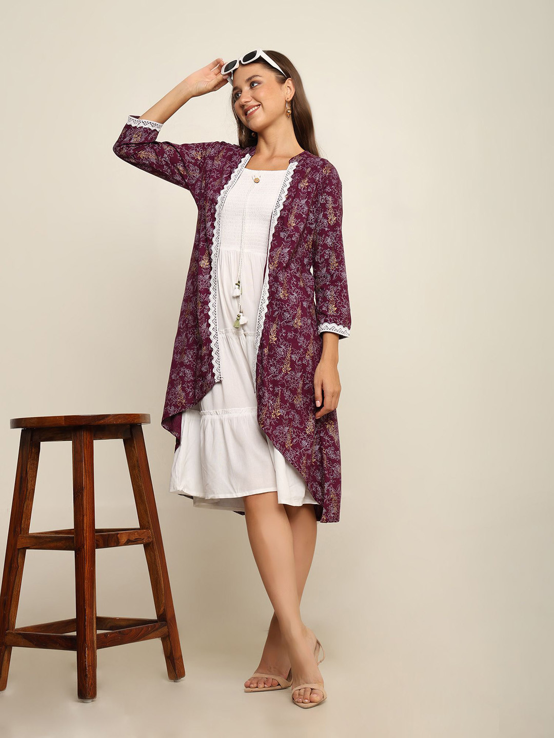 NG FASHION Women Fit and Flare Mid Length Dress