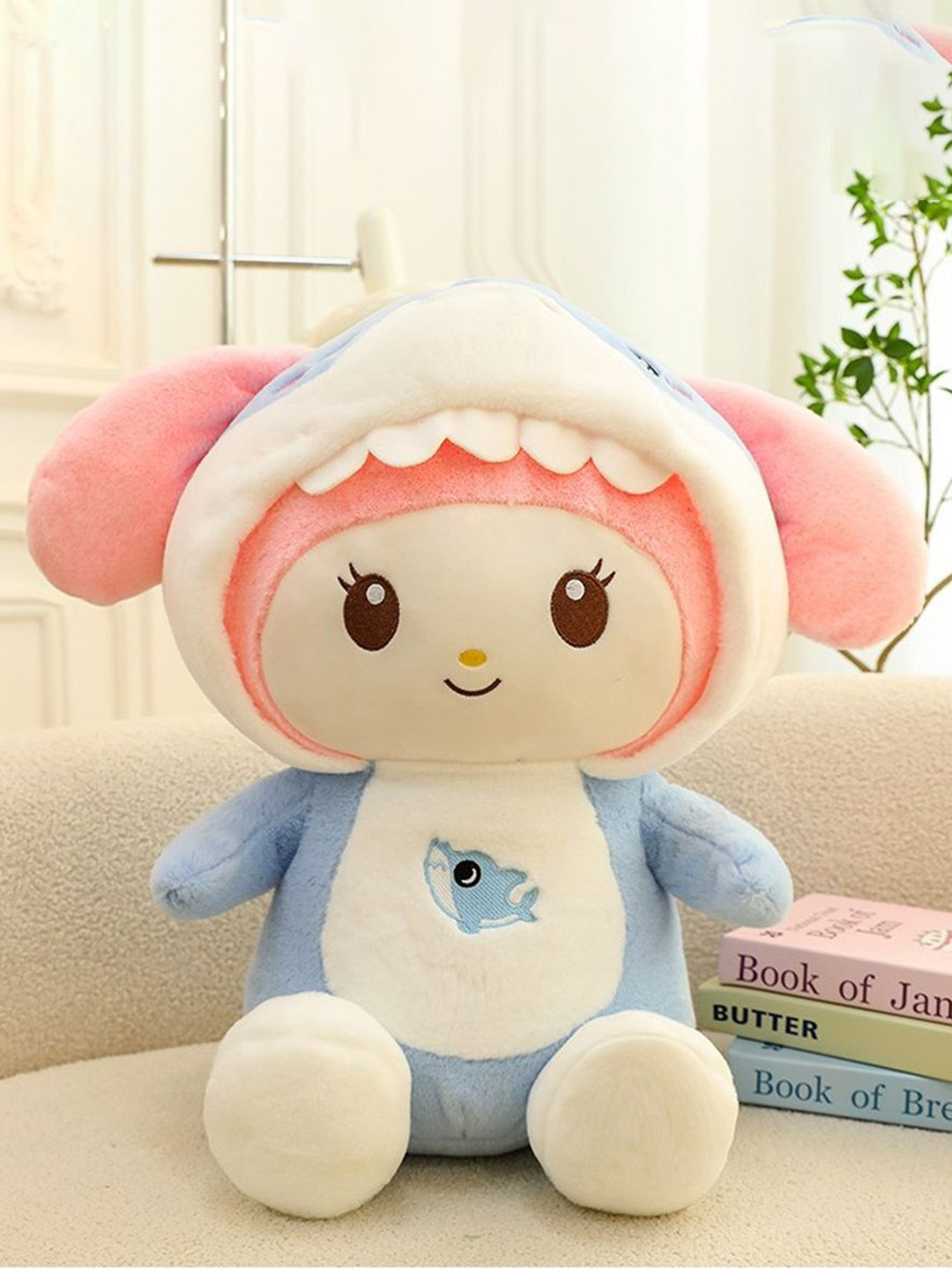 CuddleNest Kawaii Shark Plush Toy