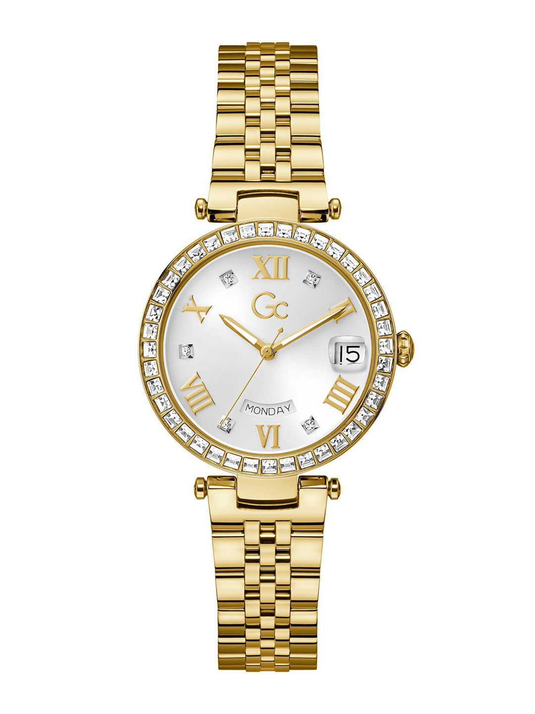 GC Flair Crystal Women Stainless Steel Bracelet Style Straps Analogue Watch Z01022L6