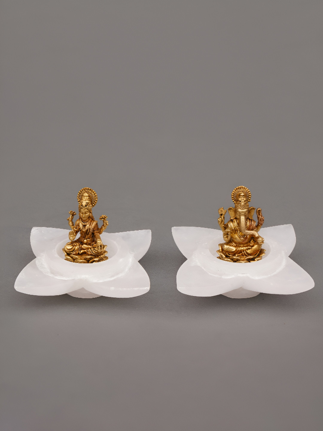 JAYPORE Gold-Toned 2 Pieces Matte Antique Religious Idol Showpieces