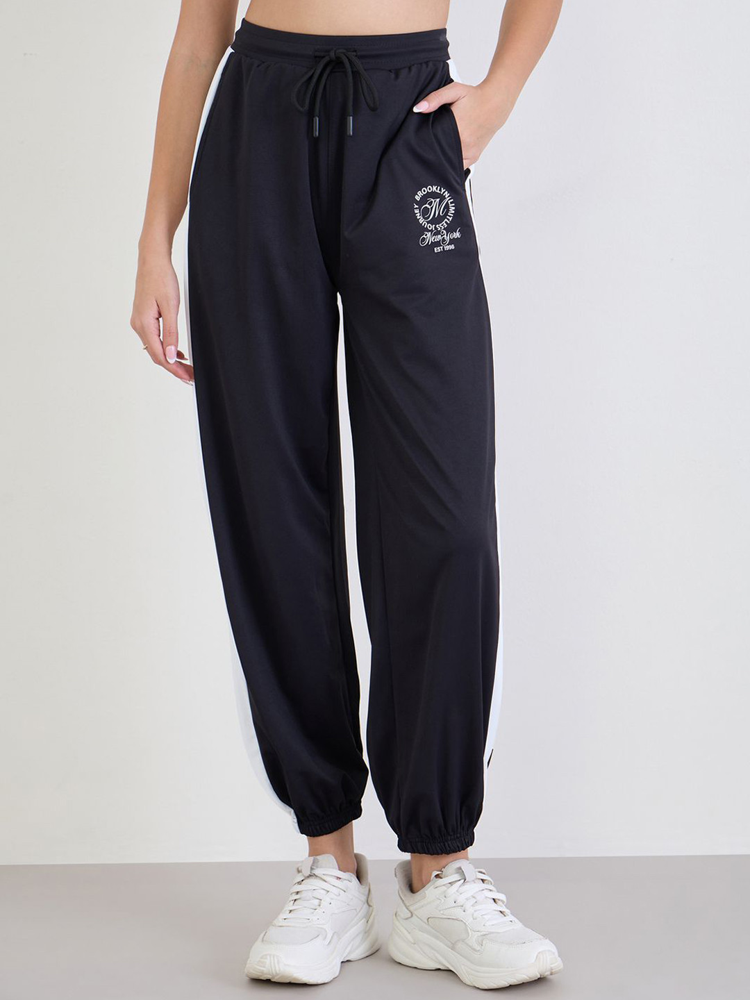 Styli Side Striped Tapered Fit Joggers