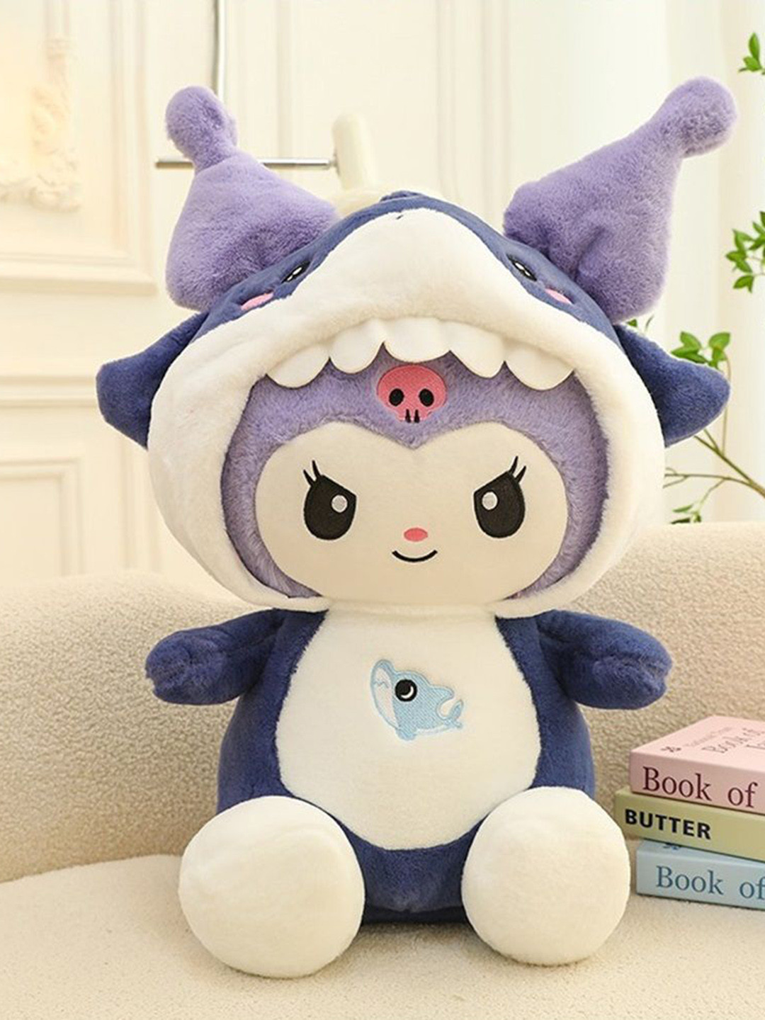 CuddleNest Kawaii Shark Bunny Plush Soft Toy