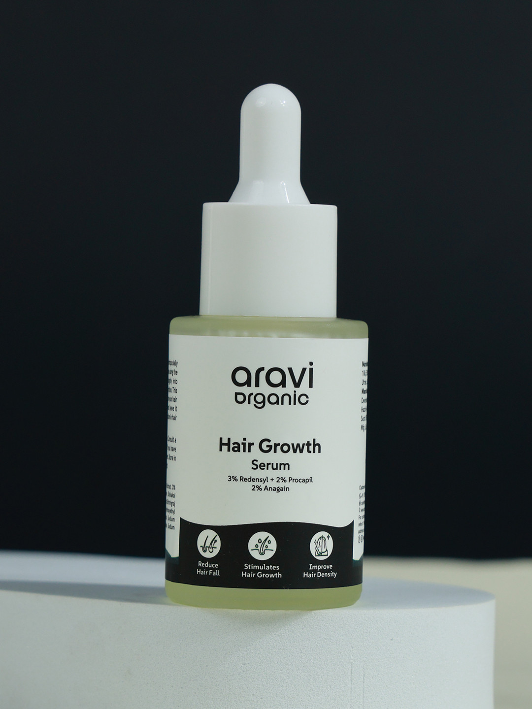 Aravi Organic Hair Growth Serum With 3% Redensyl, Anagain & Procapil 30ml