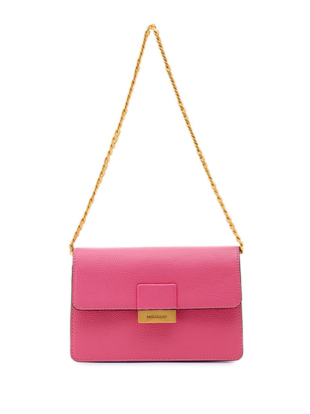 MIRAGGIO Textured Reagan Structured Shoulder Bag