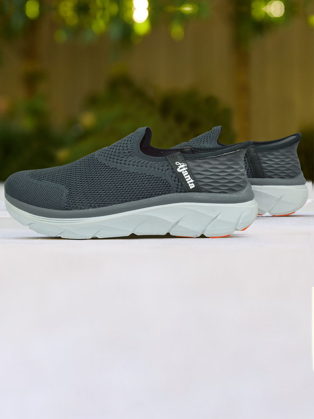 Ajanta Men Ignite Knit Mesh Slip-On Running Non-Marking Shoes