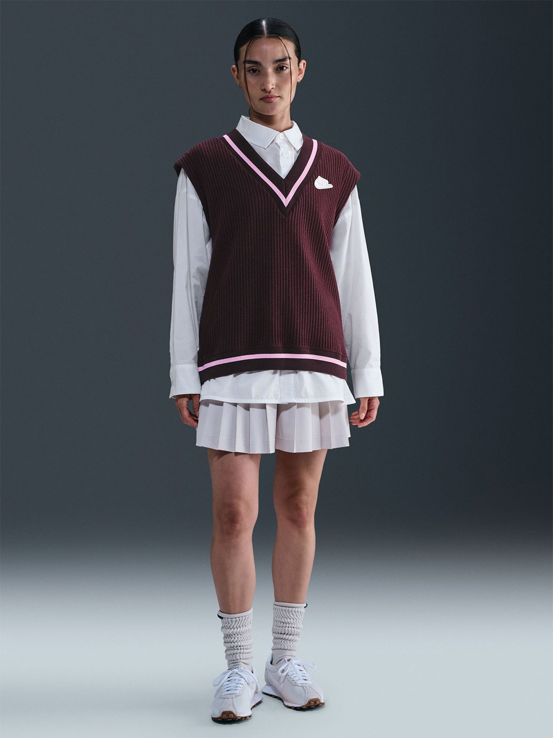 Nike Sportswear Women's Waffle-Knit Vest Sweatshirt