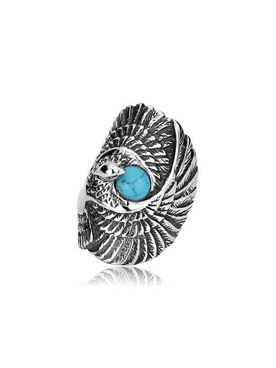 Moneekar Jewels Men Eagle Motif Finger Ring