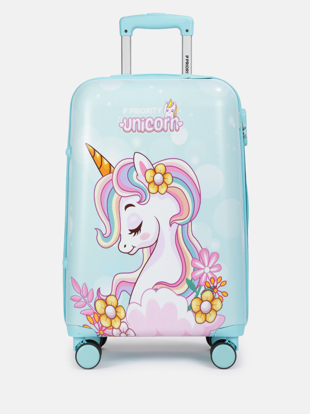 Priority Girls Unicorn Printed Hard Large Trolley Bag - 63 L