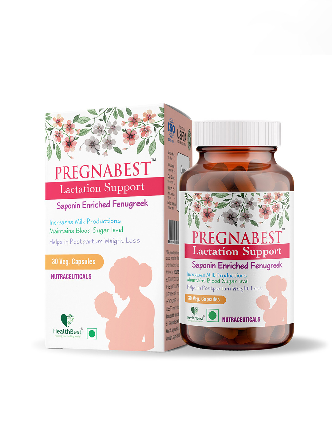 HealthBest Pregnabest Lactation Support - 30 Capsules
