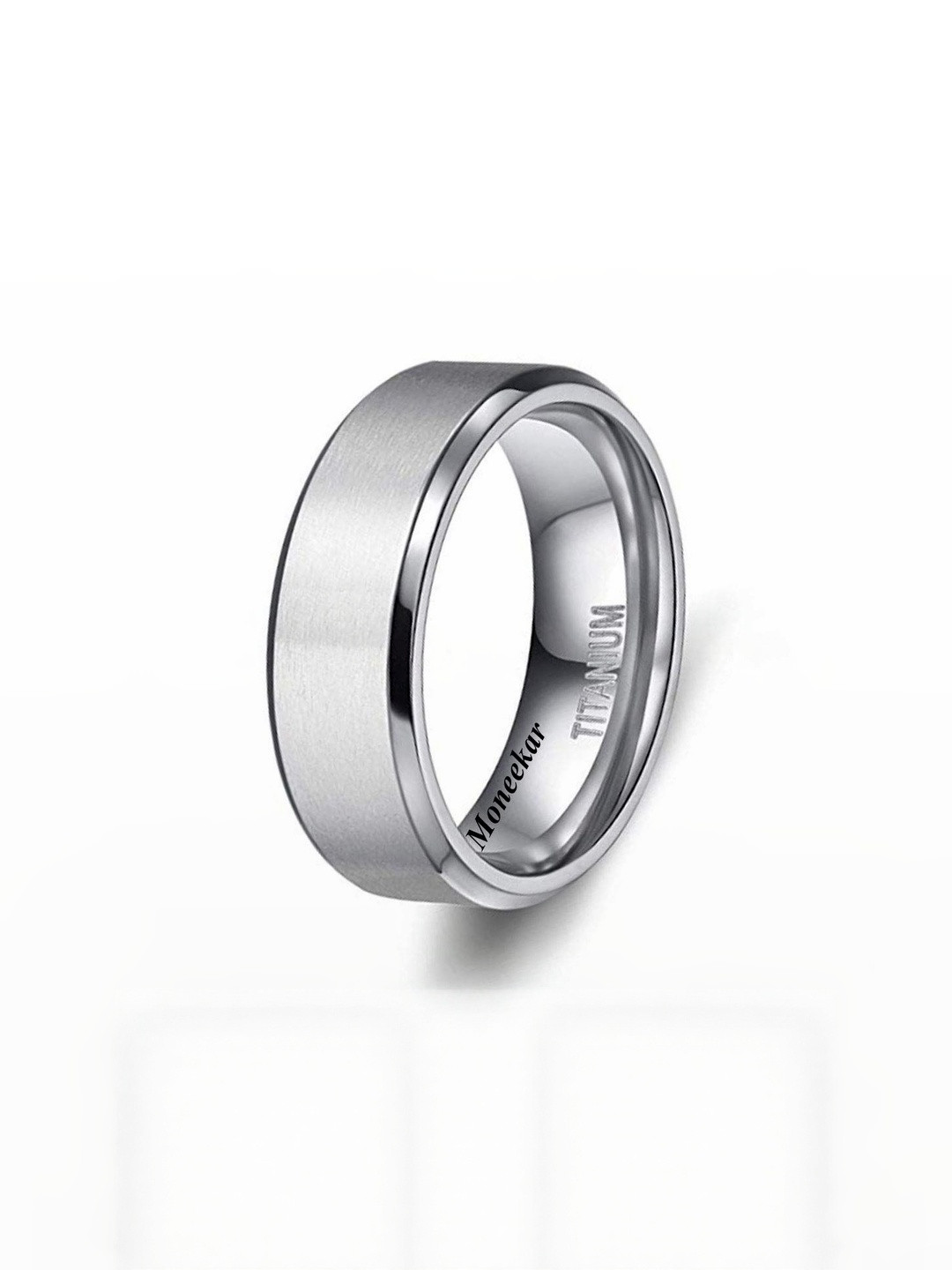 Moneekar Jewels Unisex Matte Band Finger Ring