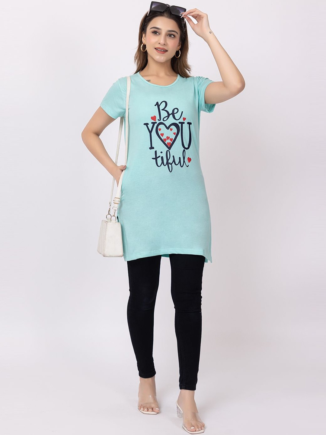 Amoldo Print Longline Top