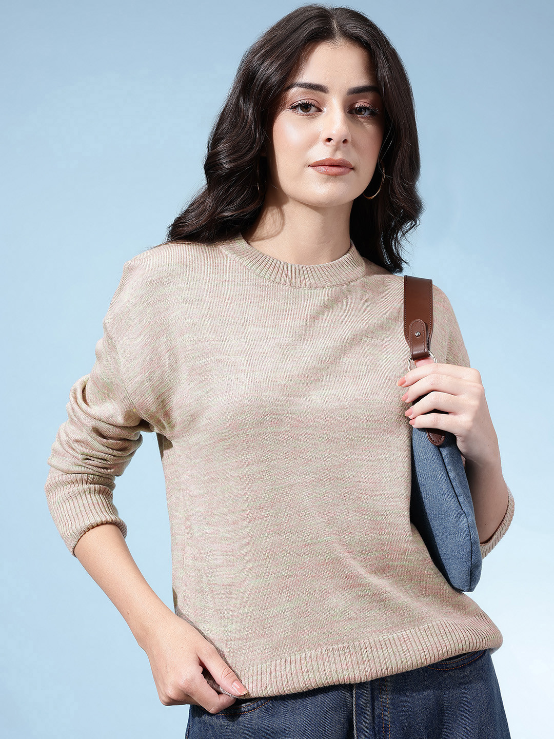 glitchez Grindled Effect Oversized  Pullover