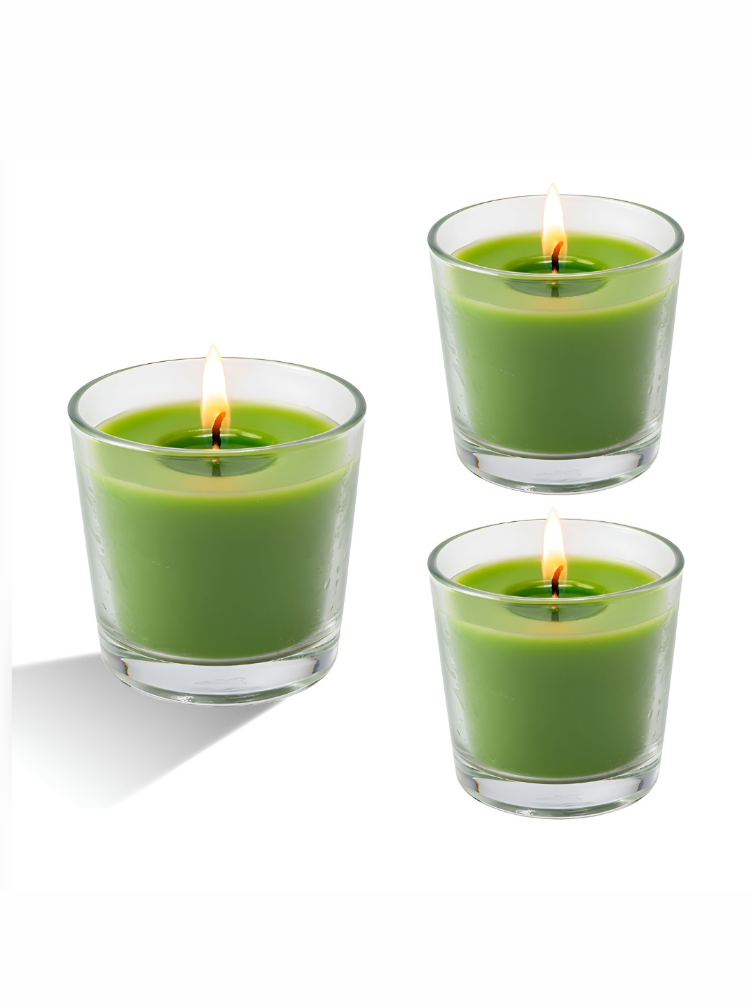 Garden Deco Green 3 Pieces Scented Jar Candles