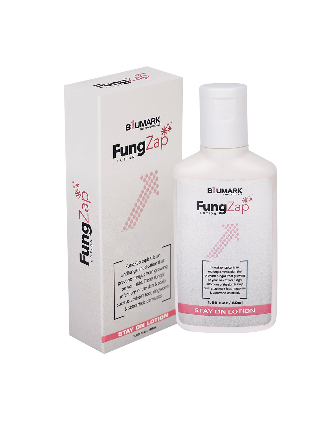 BIUMARK Fung Zap Stay-On Lotion For Fungal Infections - 60 ml