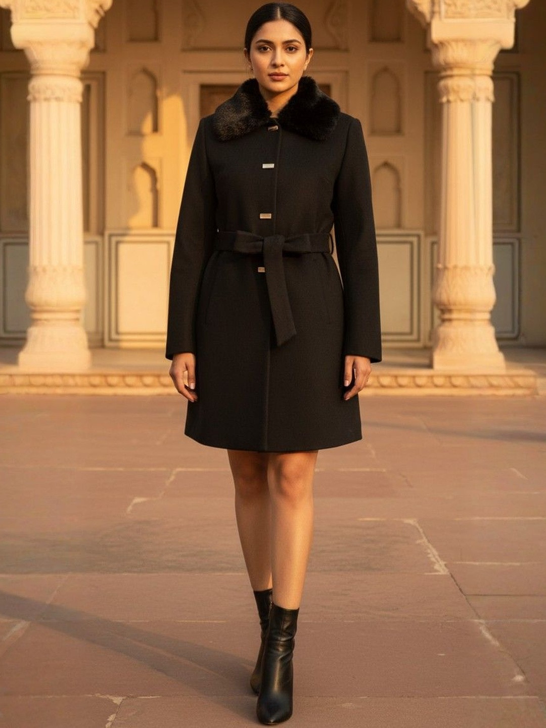 Roadster Women Tie Knot Long Length Blazer