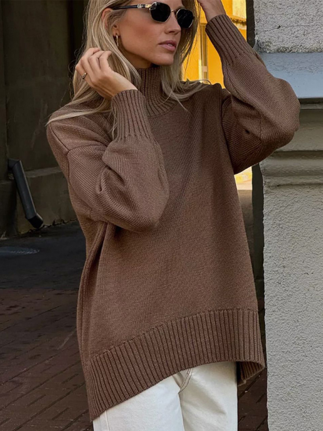 StyleCast Women High Neck Full Sleeve Pullover