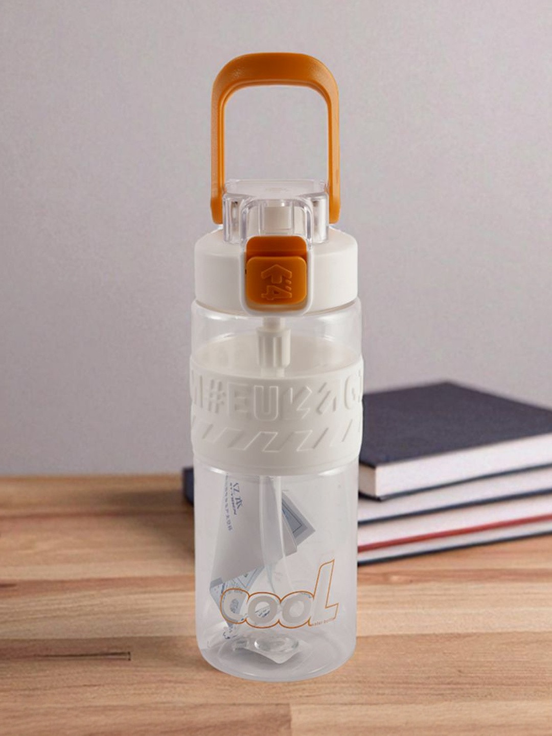 AARVI DECOR STUDIO White Stainless Steel Sipper Water Bottle-600 Ml