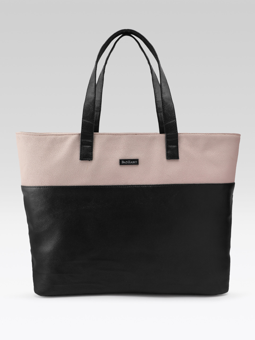 BAD HABIT Colourblocked Structured Shoulder Bag