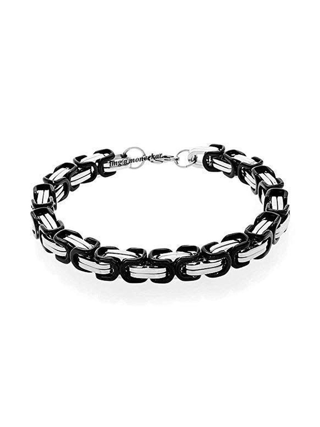 Moneekar Jewels Unisex Stainless Steel Hook Closure Western Armlet Bracelet
