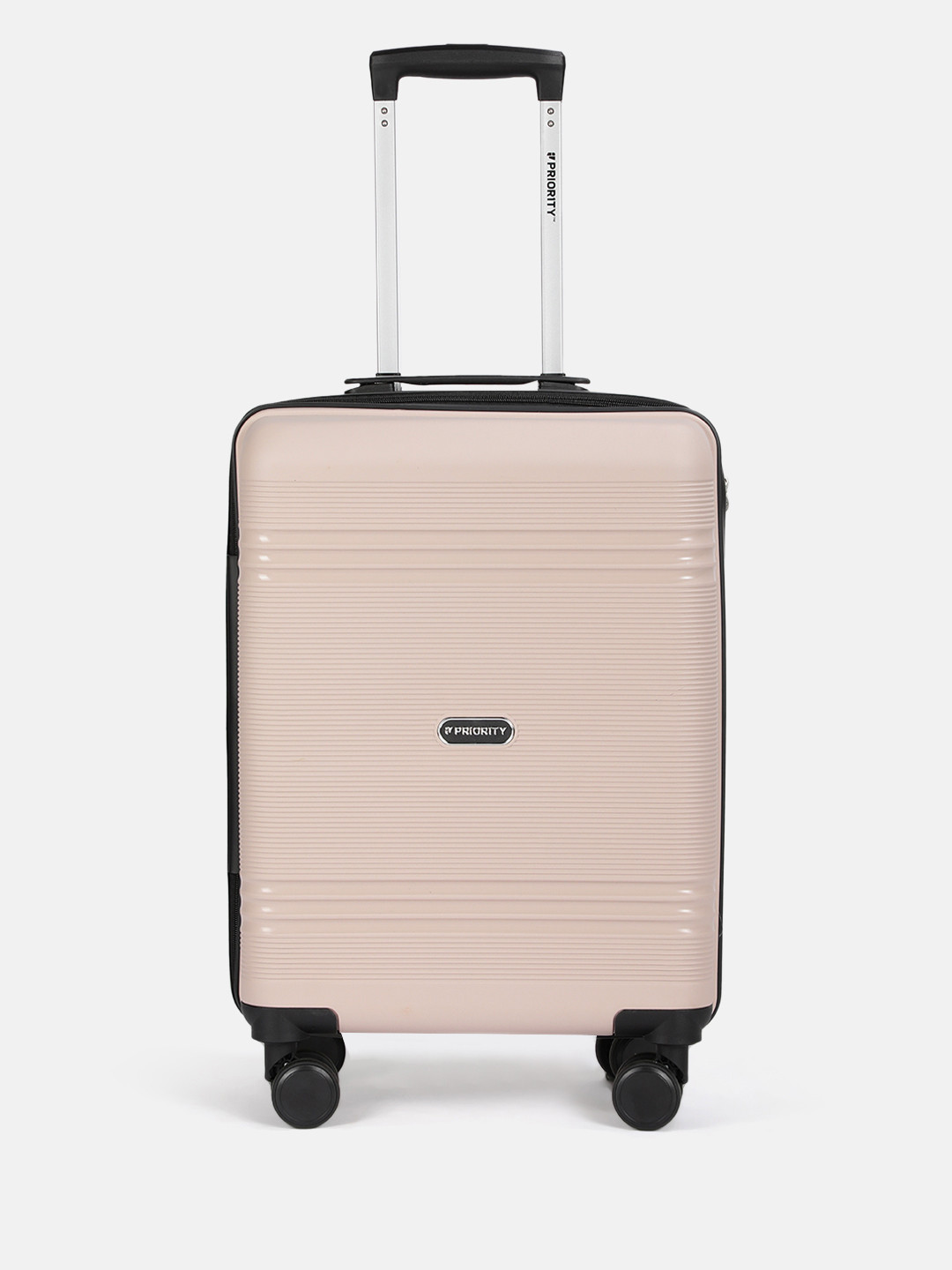 Priority Unisex Textured 360 Degree Rotation Hard Cabin Trolley Bag - 48.38 L