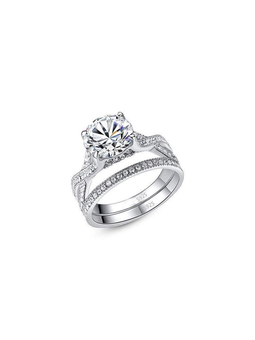 Moneekar Jewels Women Infinity Solitaire Finger Ring Set