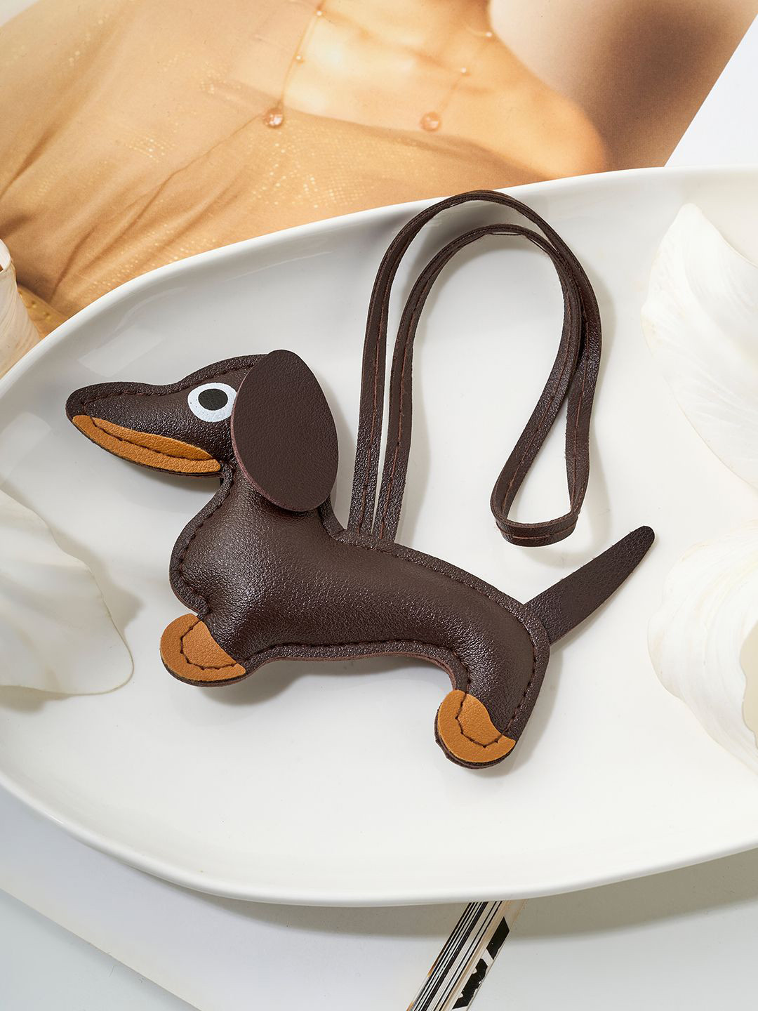 JOKER & WITCH Leather Woof-Woof Dark Necklace Charm