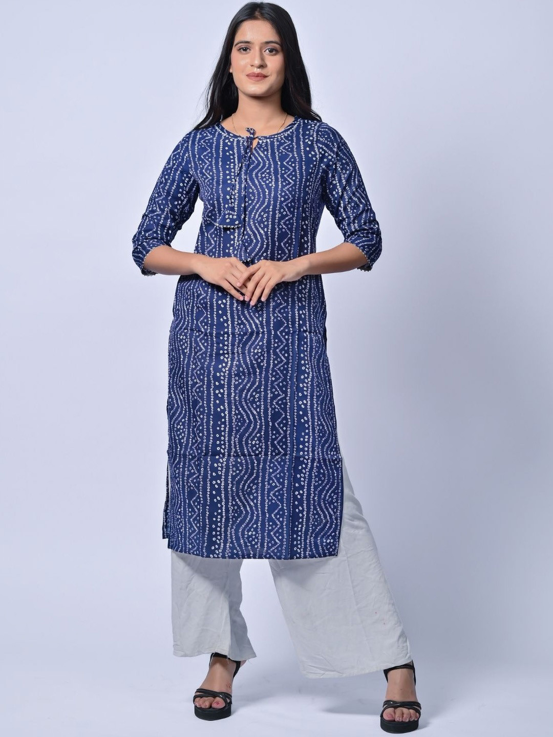 BELLE NOOR Women Ethnic Motifs Printed Kurta with Palazzos