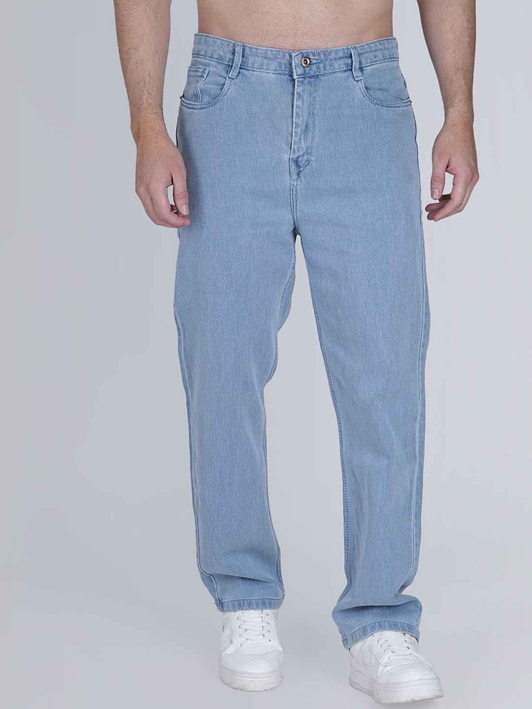 MM-21 Men Cotton Baggy Fit Mid-Rise Stretchable Jeans