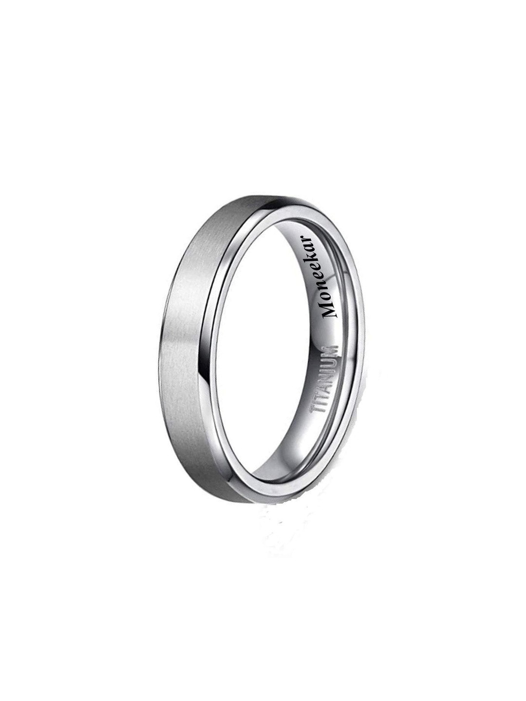 Moneekar Jewels Unisex Matte Band Finger Ring