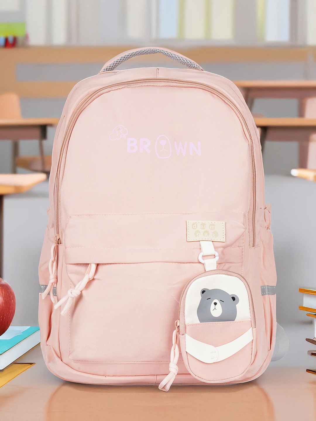 Kids On Board Kids Solid Medium Padded Shoulder Strap Backpack