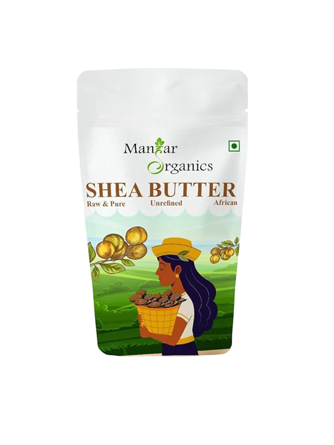 ManHar Organics Pure Organic Shea Butter For Skin & Hair Moisturizer - 500 g