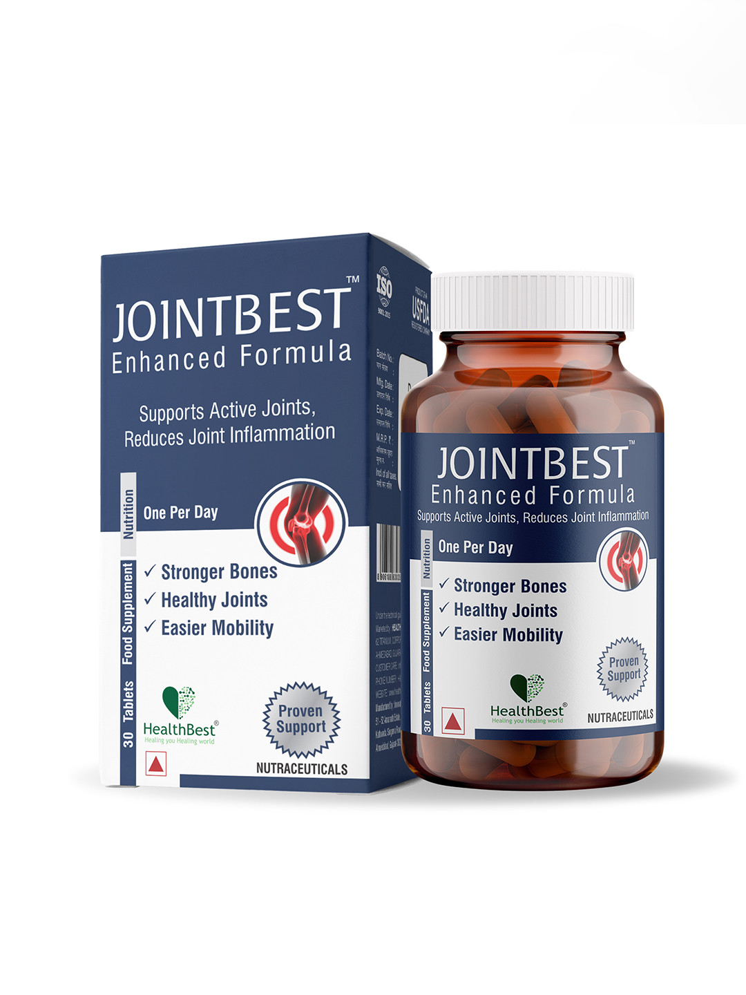 HealthBest JointBest Joint Health Supplement With Glucosamine - 30 Tablets