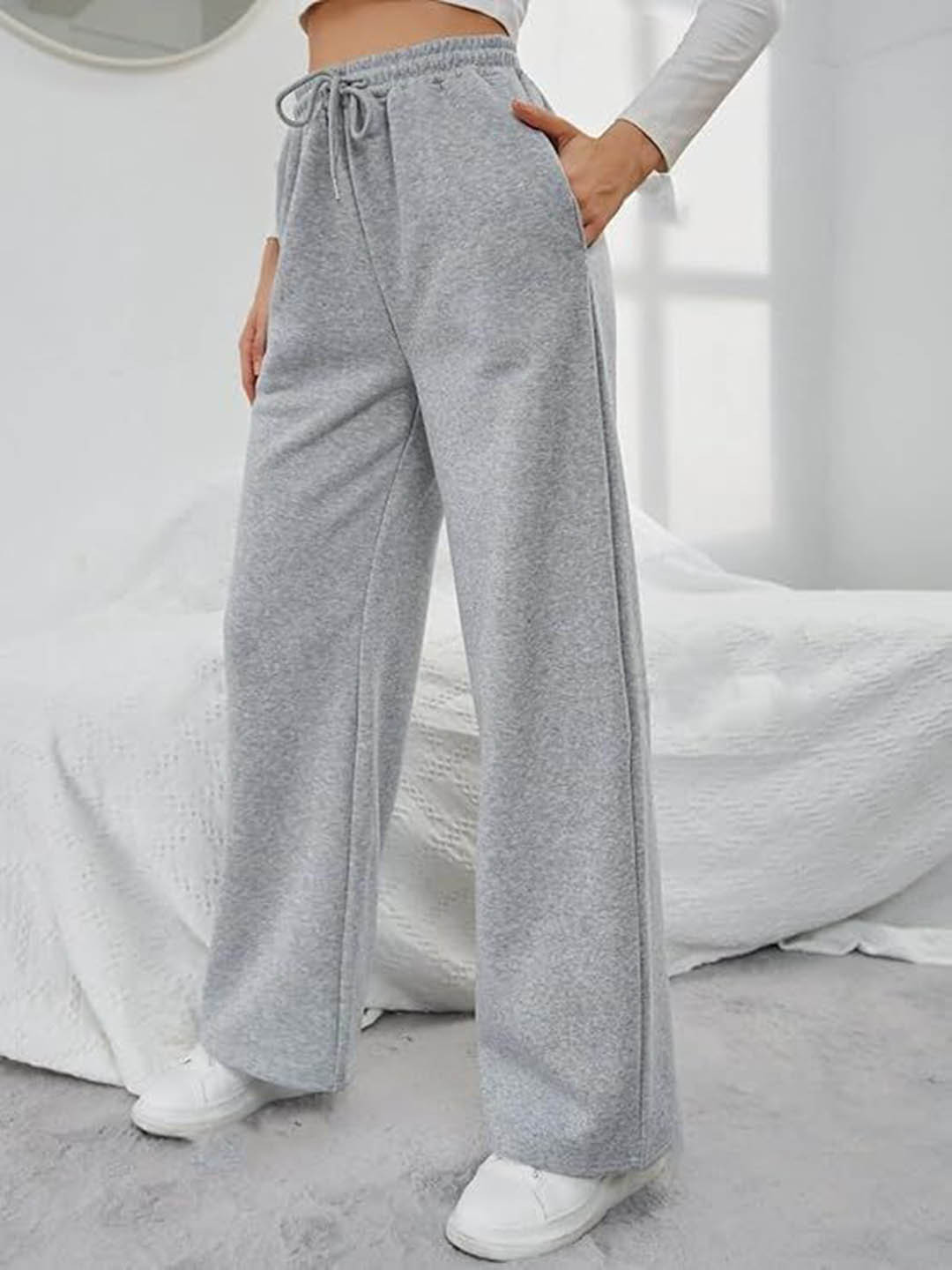 Evince Women Loose Fit Non Iron Mid-Rise Trousers