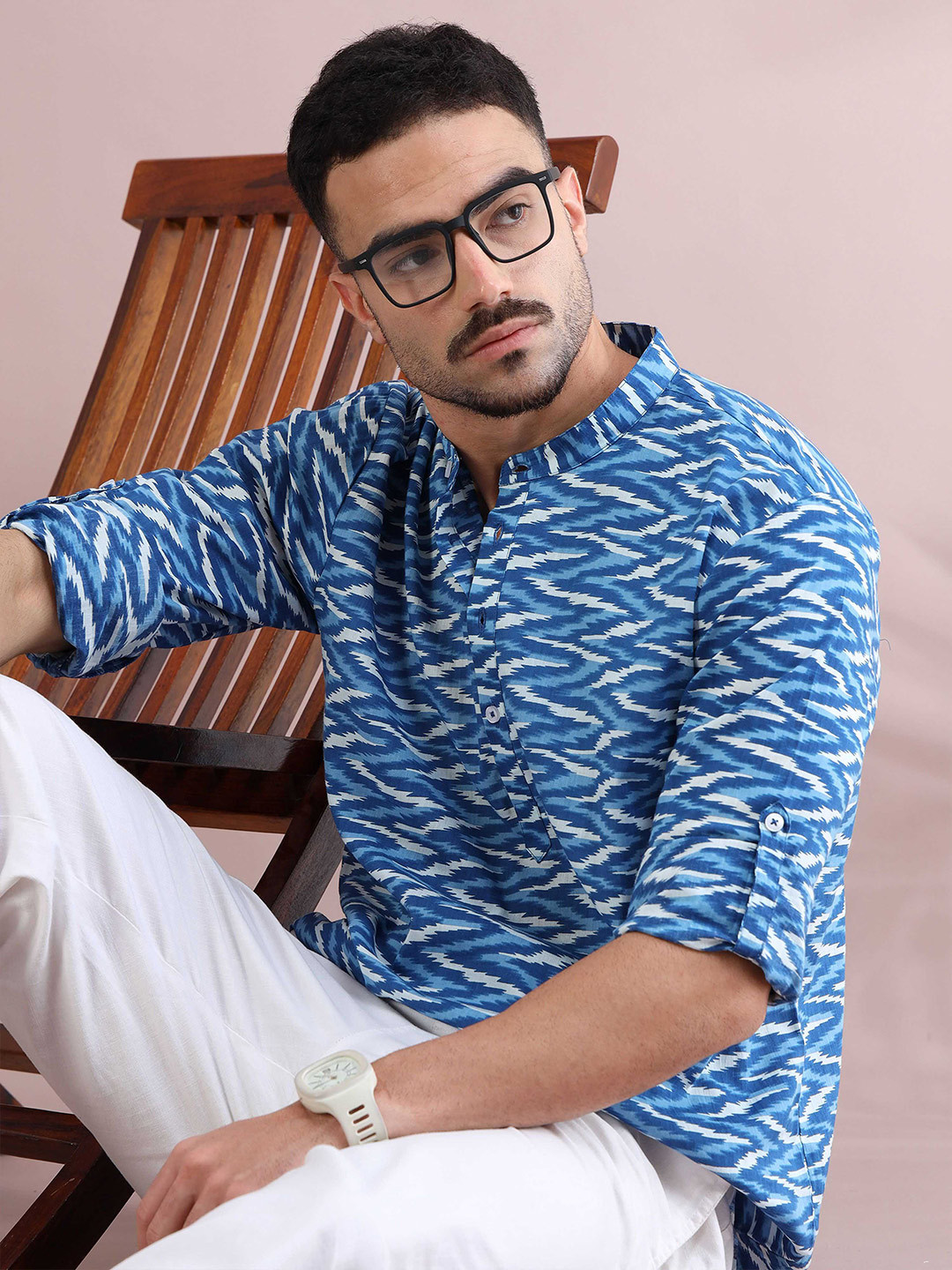 FILORI STUDIO Men Short Kurta