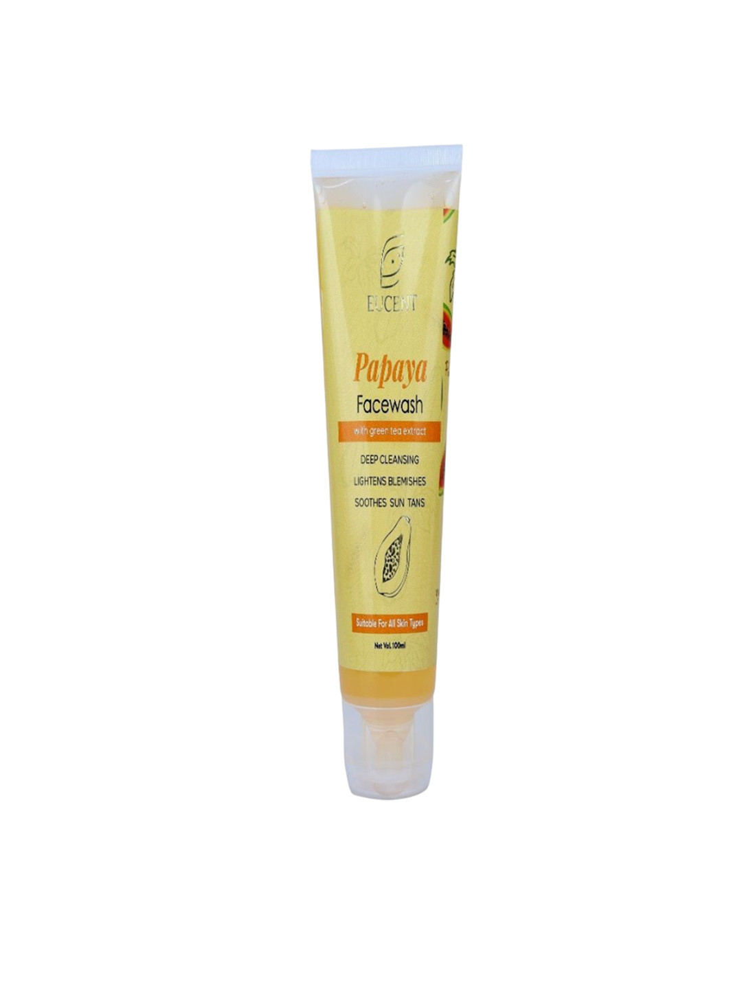 EUCENT Papaya Face Wash For Deep Nourishment - 100 ml