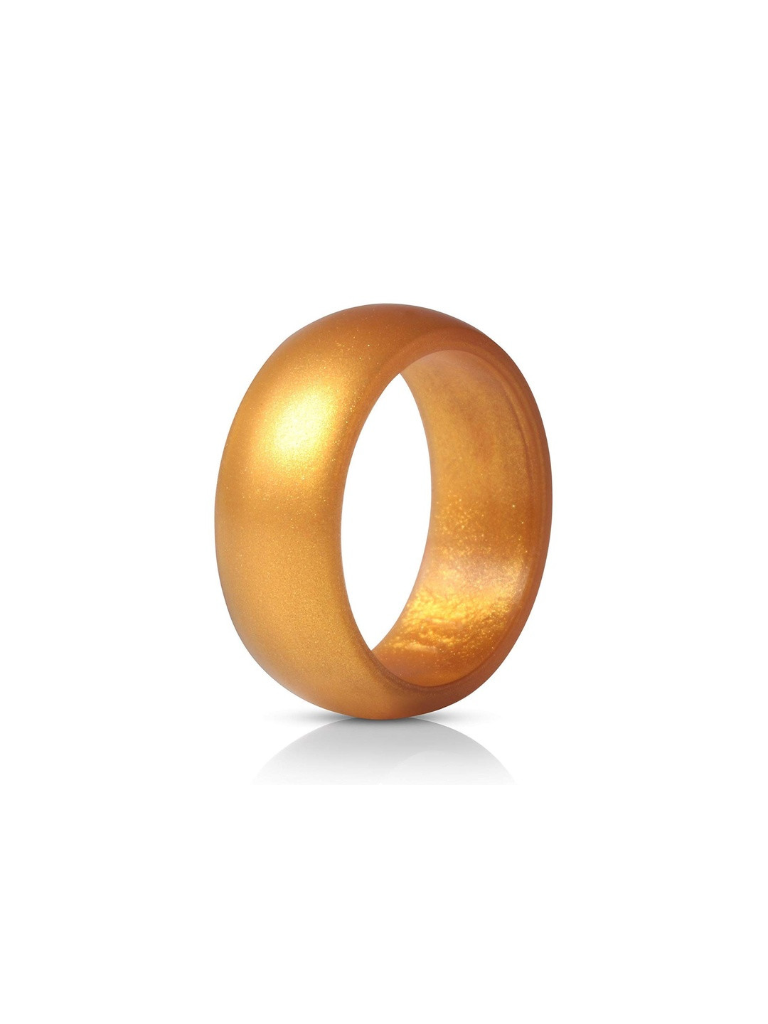 Moneekar Jewels Unisex Silicone Gold Tone Finger Ring