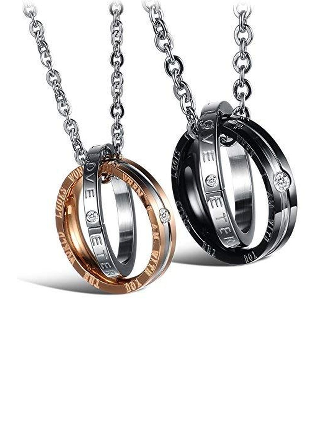 Moneekar Jewels 2 Pieces Matching Pendants Chains